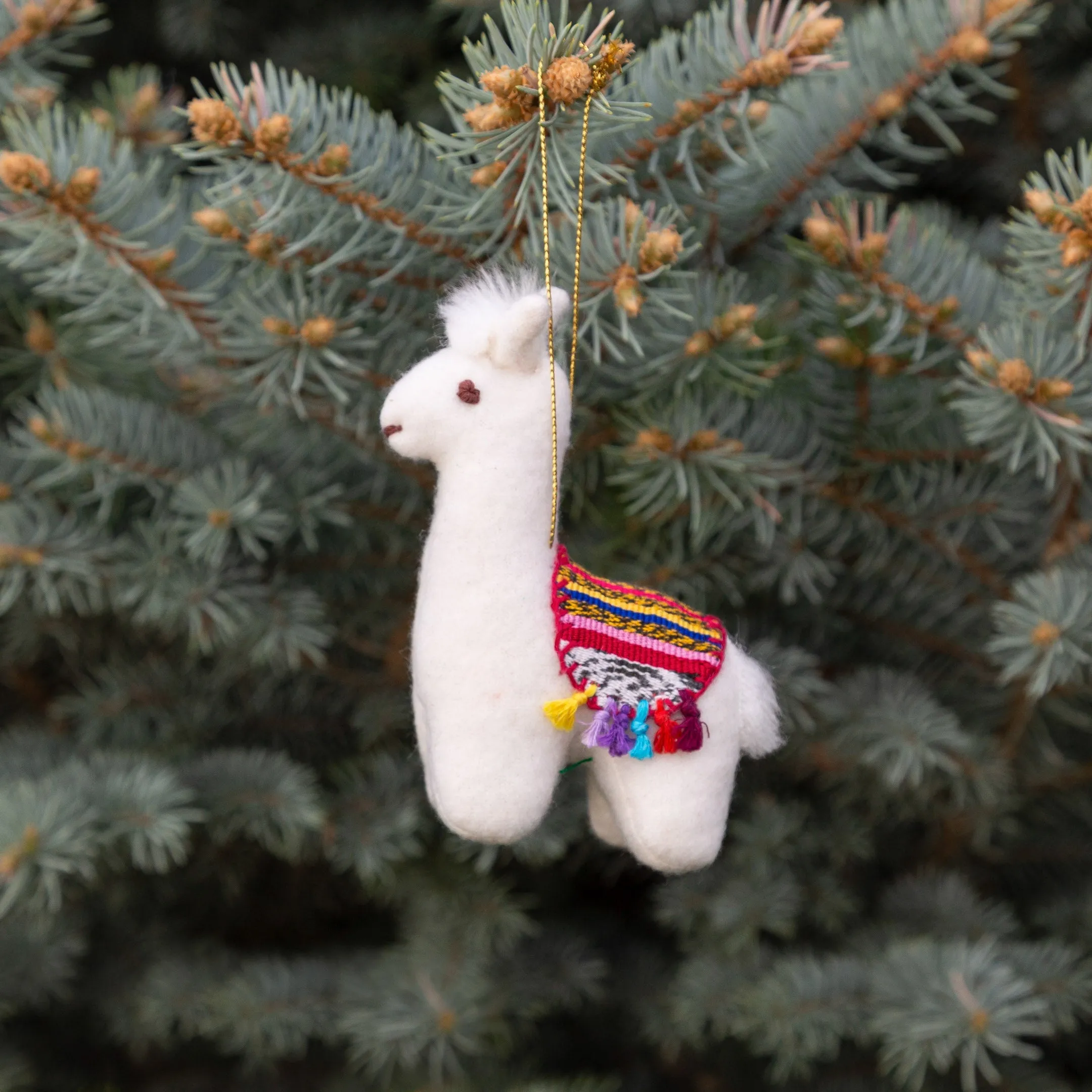 Felt Llama Decor Ornament