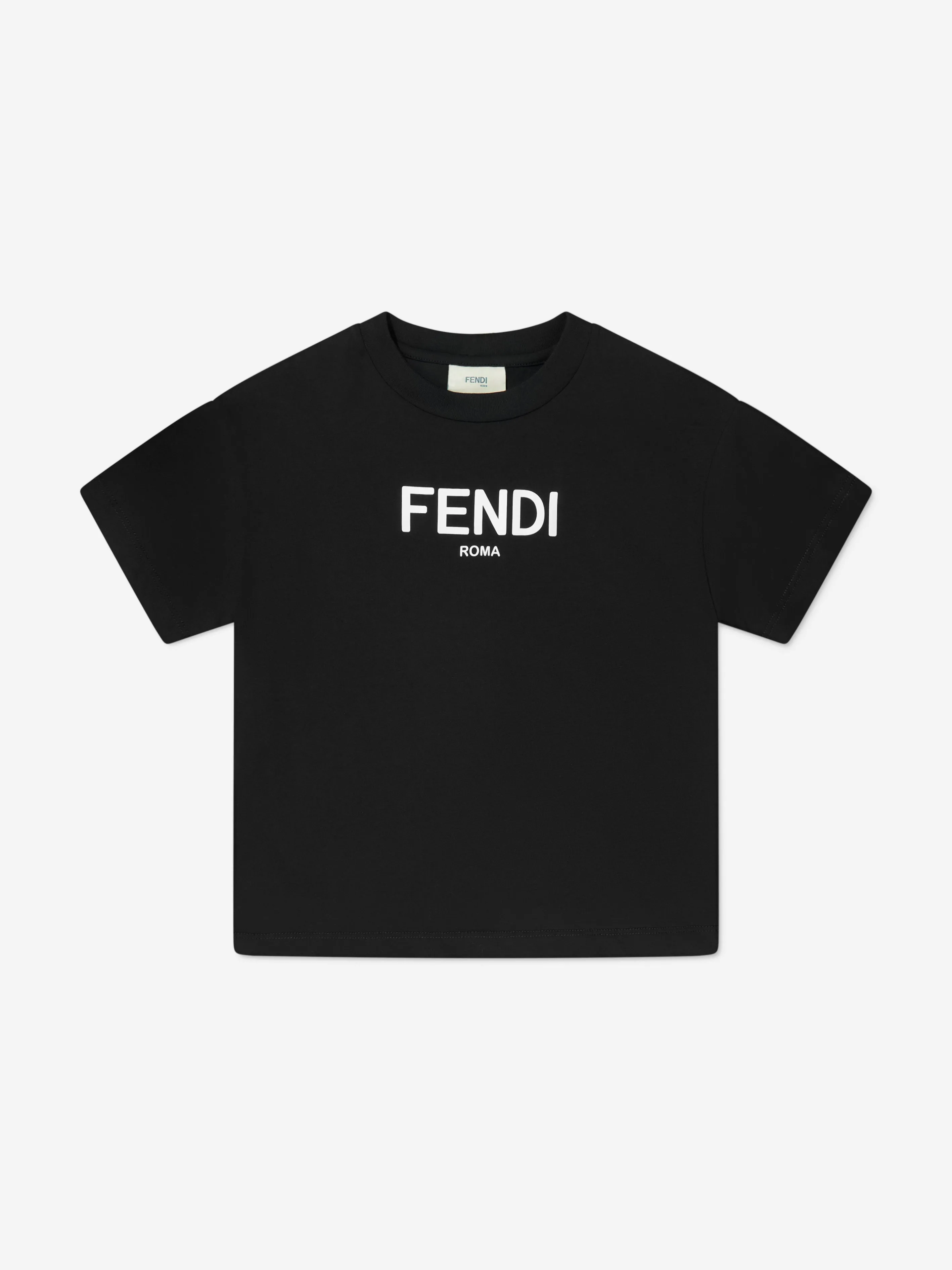 Fendi Kids - Kids Logo T-Shirt in Black | Childsplay Clothing