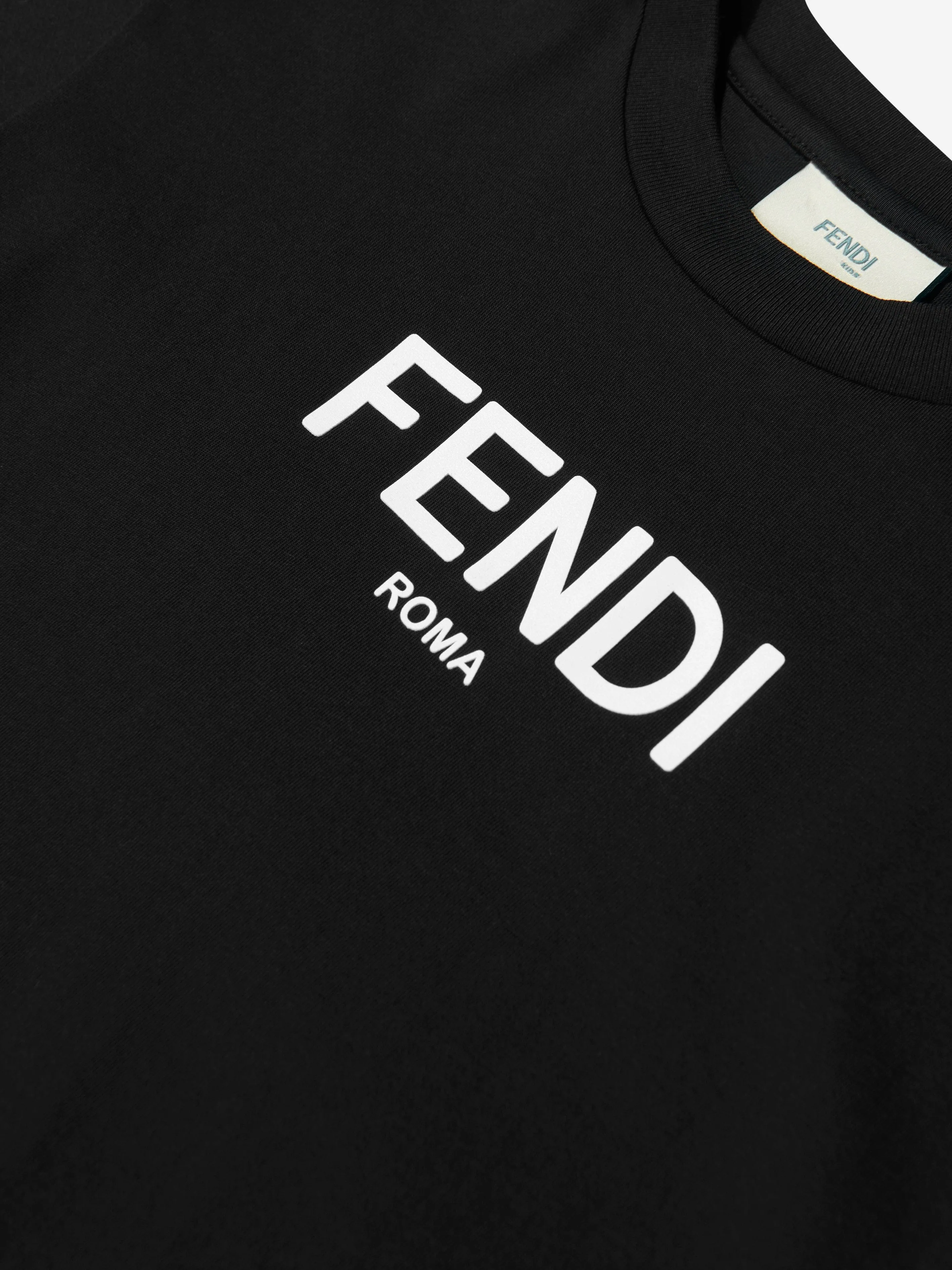 Fendi Kids - Kids Logo T-Shirt in Black | Childsplay Clothing