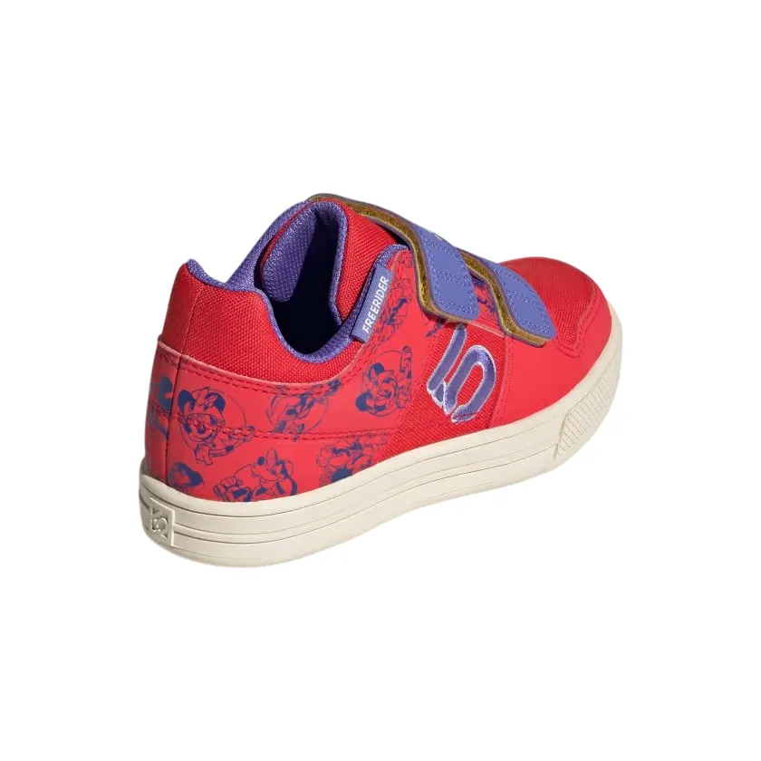 Five Ten Freerider Kids VCS DSN MTB Shoe - Pure Ruby-Violet Tone-Wonder White