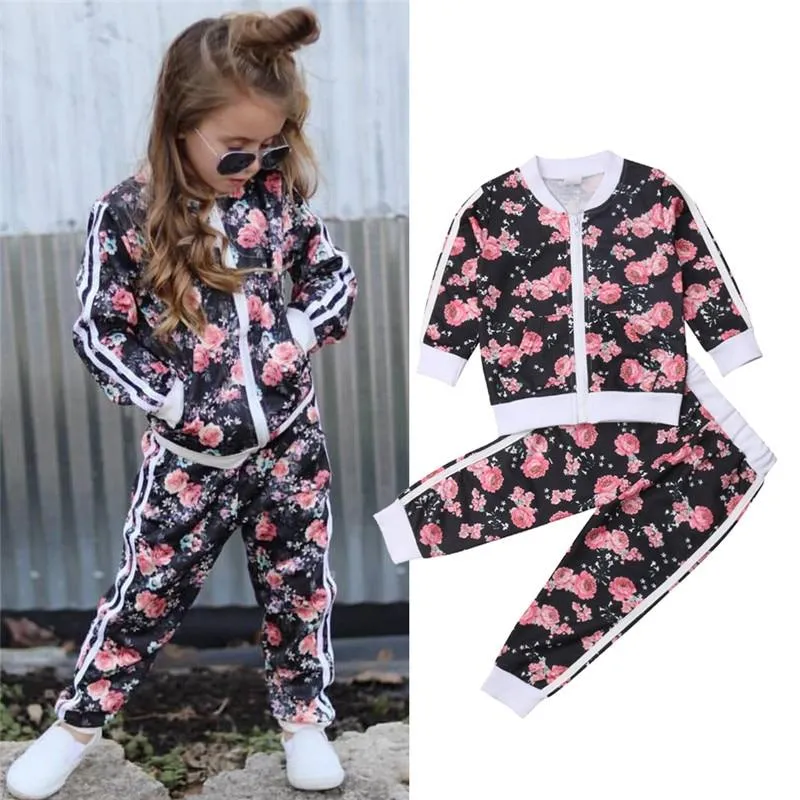 Floral Jacket & Jogger For Kids