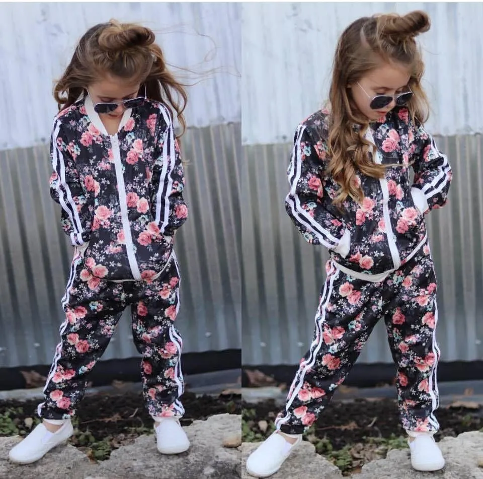 Floral Jacket & Jogger For Kids