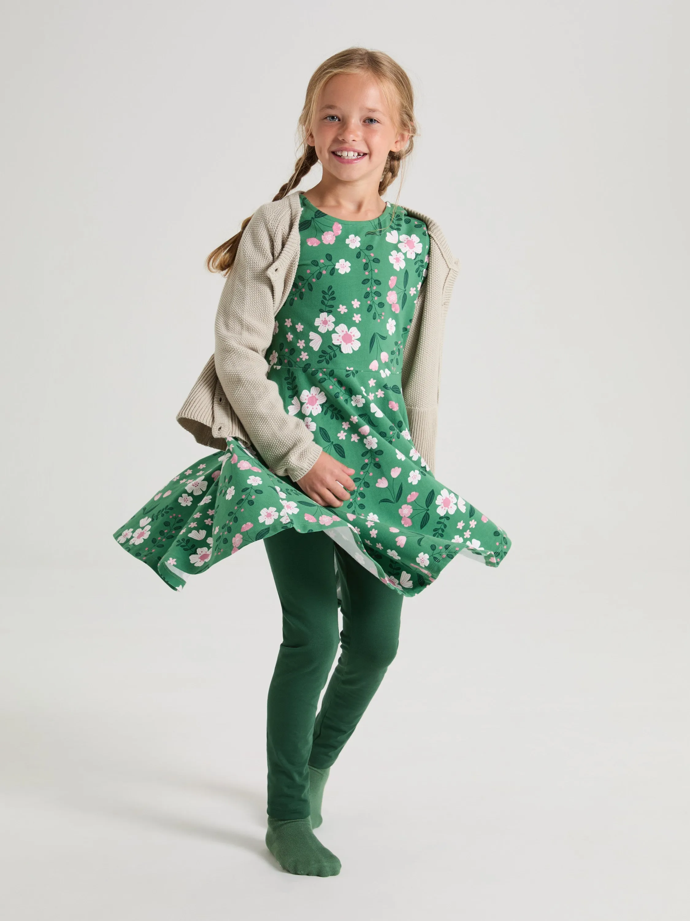 Floral Print Kids Dress