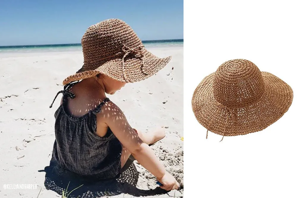 Gaia Summer Hat available in 2 sizes: Mum, Daughter, and Son