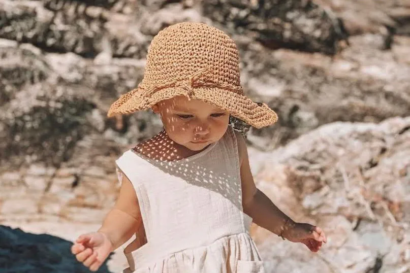 Gaia Summer Hat available in 2 sizes: Mum, Daughter, and Son