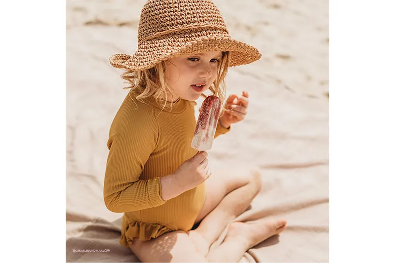 Gaia Summer Hat available in 2 sizes: Mum, Daughter, and Son