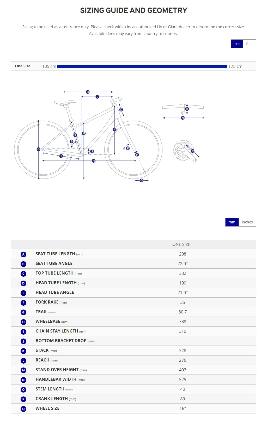 Giant Animator C/B 16 Kids Bike - Blue Ashes