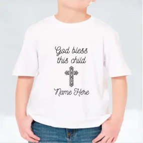 Personalised God Bless Child T-shirt for Kids