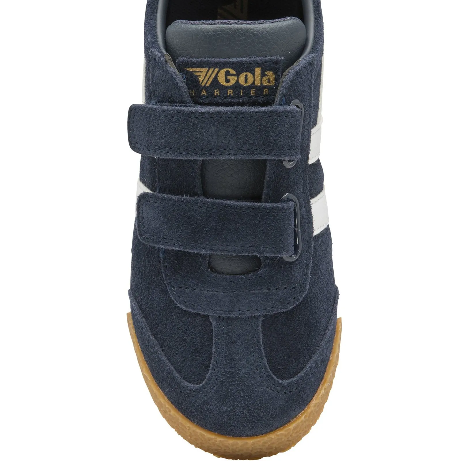 Gola Kids Harrier Strap Hook & Loop Suede Trainers