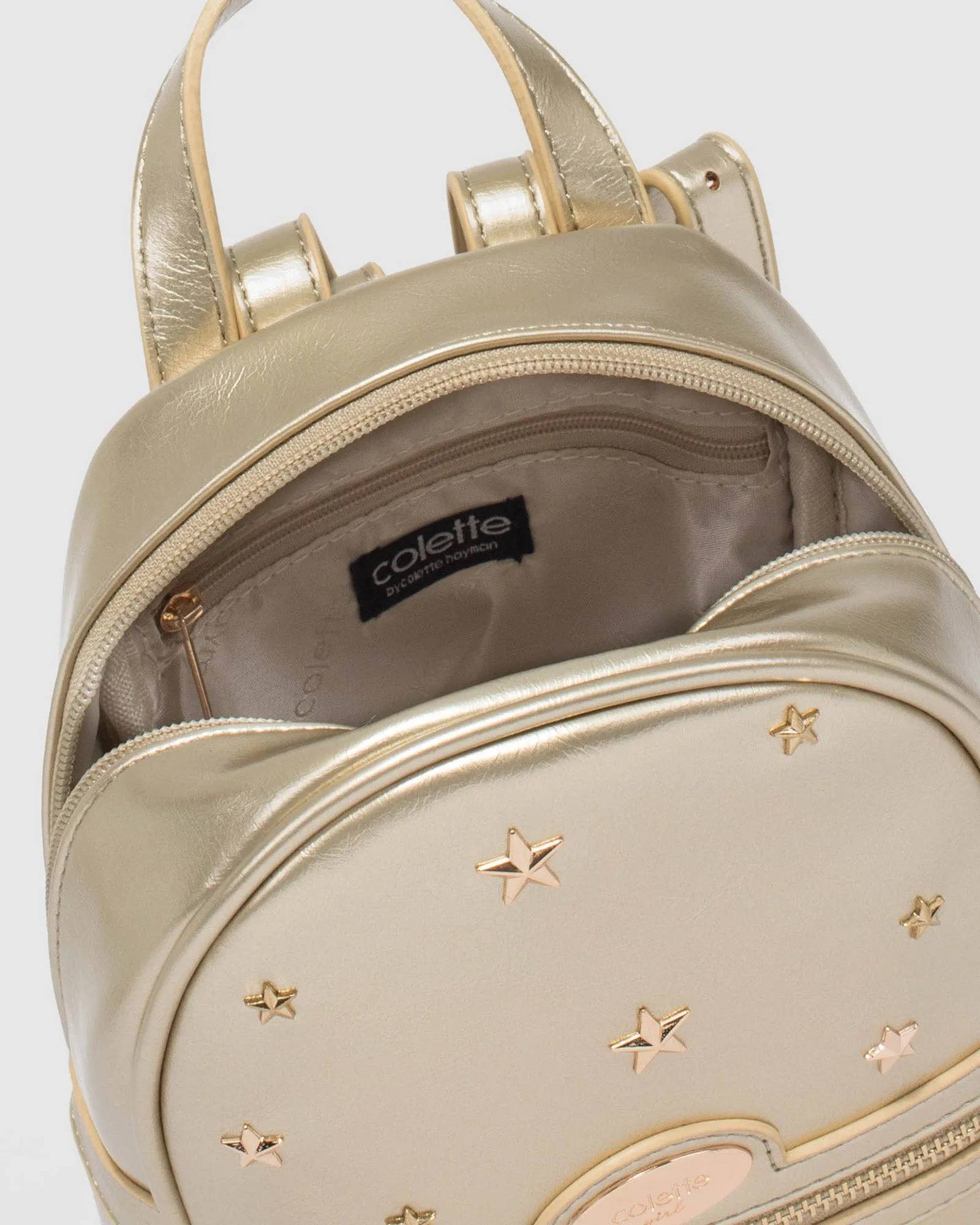 Gold Bella-Rose Star Stud Kids Backpack