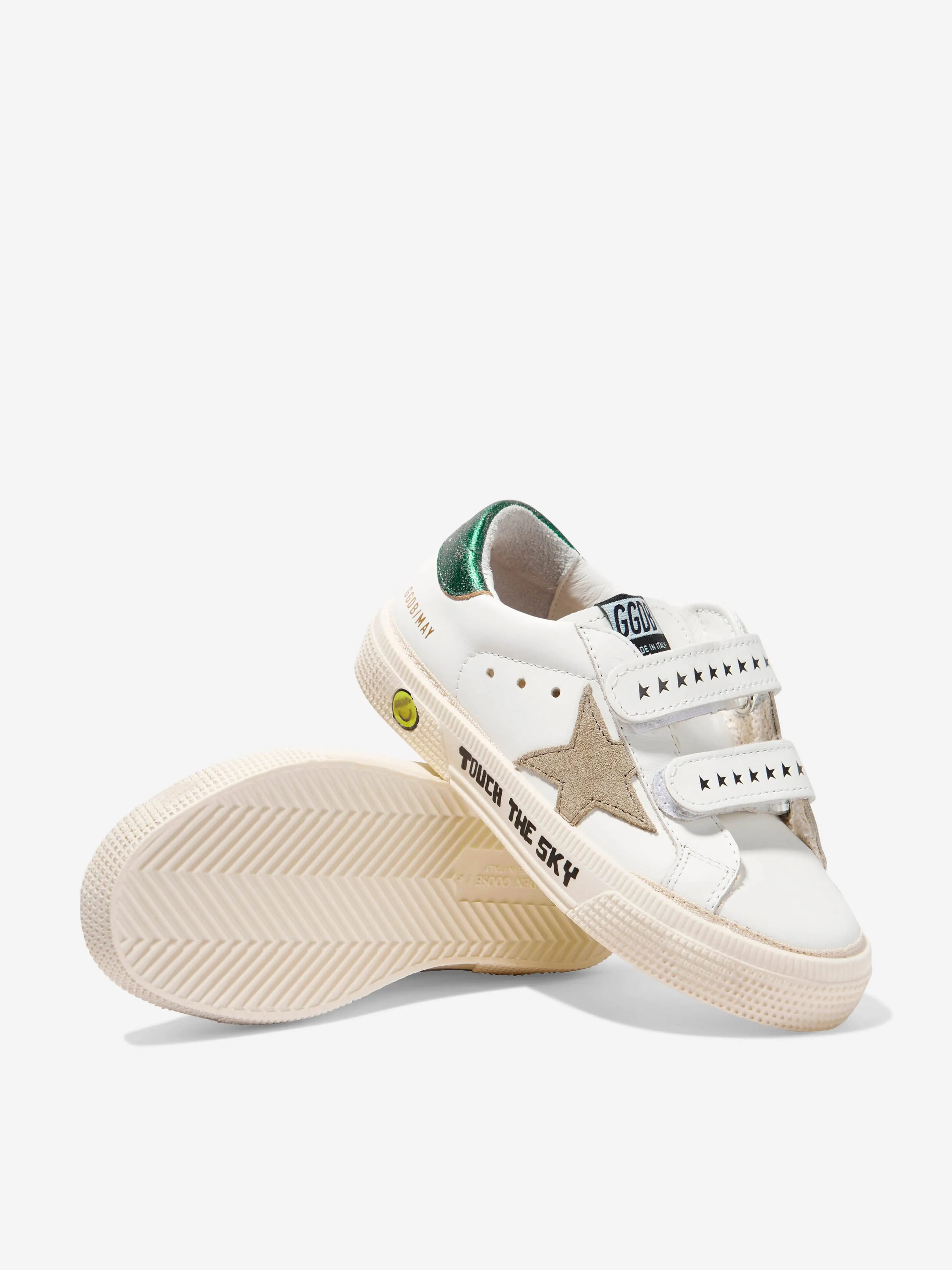 Golden Goose Kids - Kids May Leather And Suede Star Trainers | Childsplay Clothing