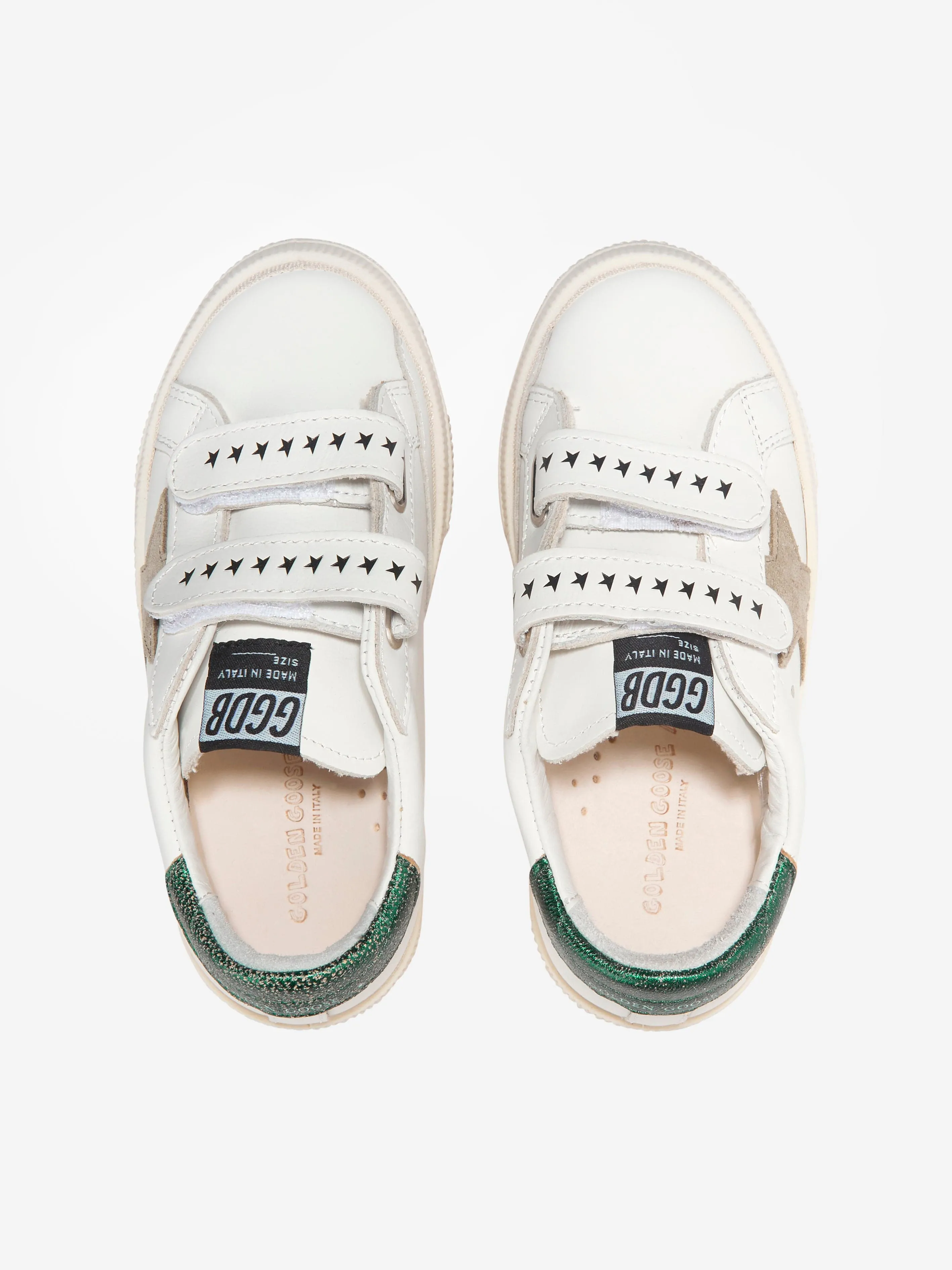 Golden Goose Kids - Kids May Leather And Suede Star Trainers | Childsplay Clothing