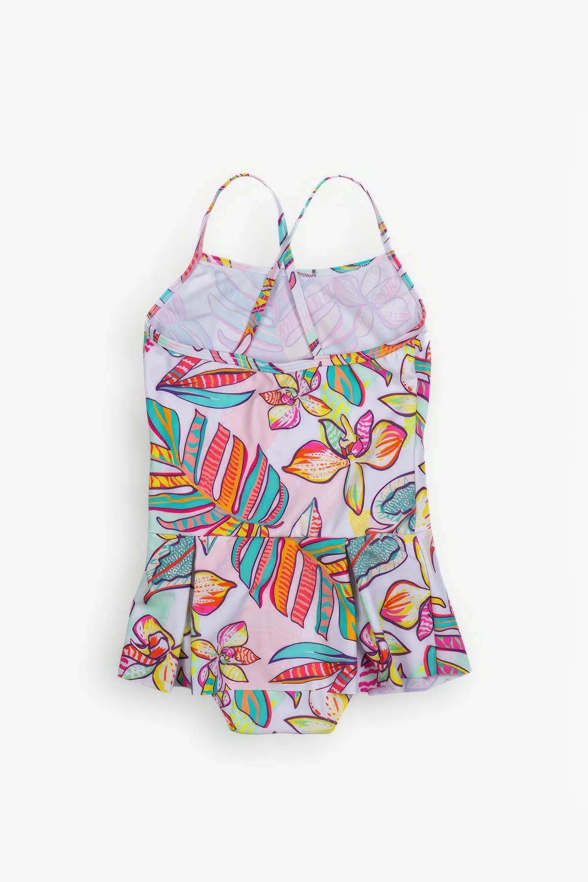 GOTTEX KIDS PALM ISLAND ROUND NECK SWIMDRESS