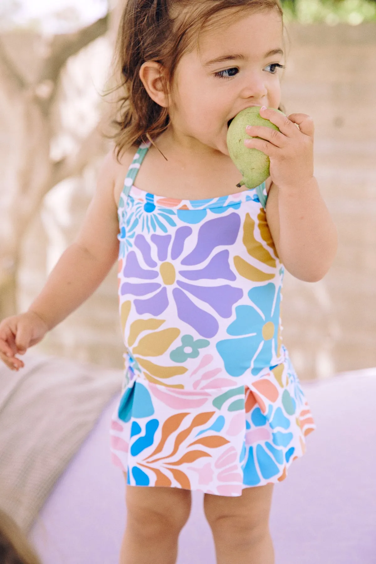 GOTTEX KIDS SUNSHINE ROUND NECK SWIMDRESS