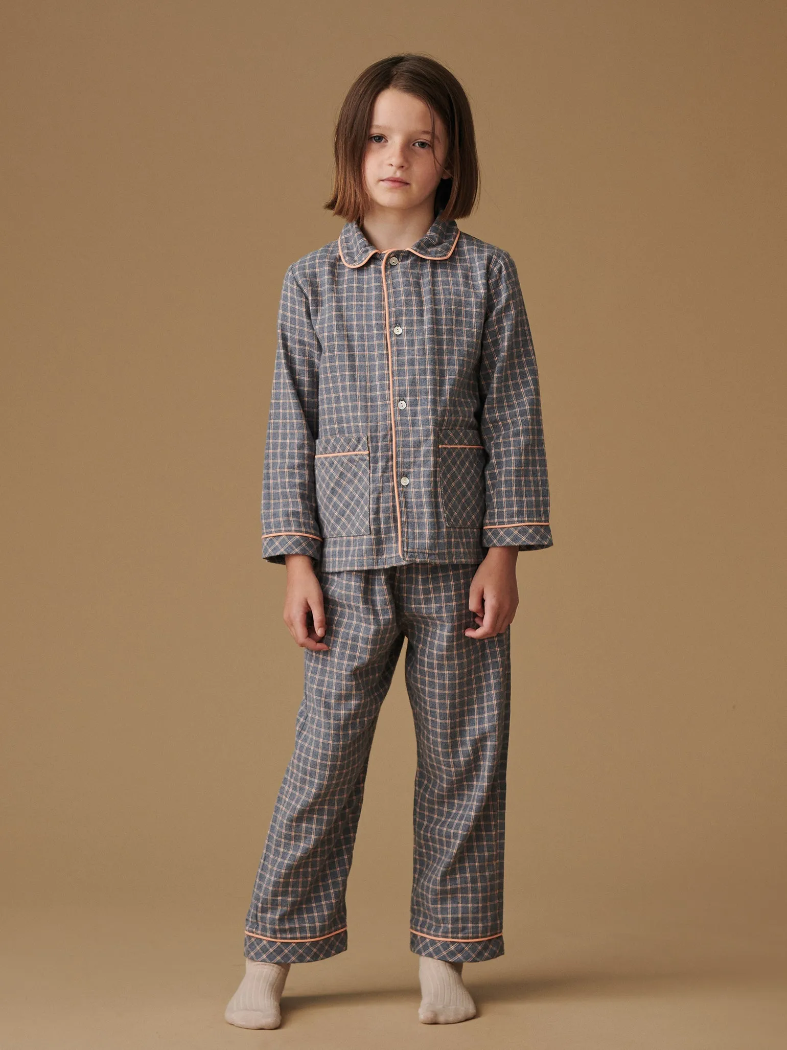 Grey Check Romero Kids Pyjamas