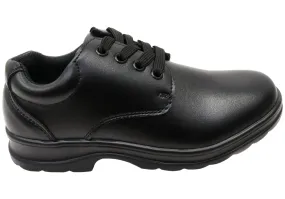 Grosby Educate 2 Kids/Youths Comfortable Lace Up Leather School Shoes