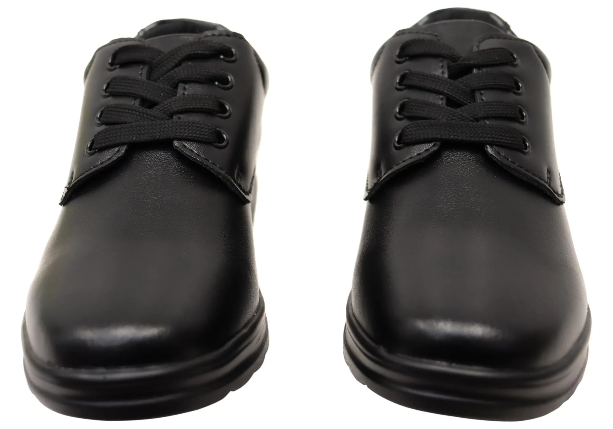 Grosby Educate 2 Kids/Youths Comfortable Lace Up Leather School Shoes