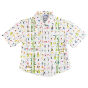 Men's Beetle Print Guayabera Shirt