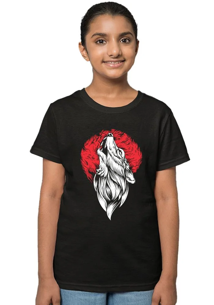 Hauling Wolf Glow Sr Kids T-Shirt