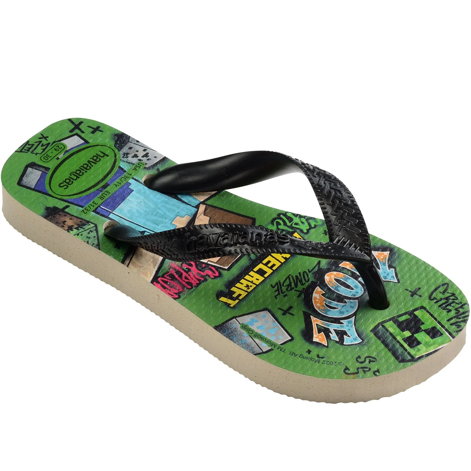 Havaianas Kids Minecraft Flip Flops