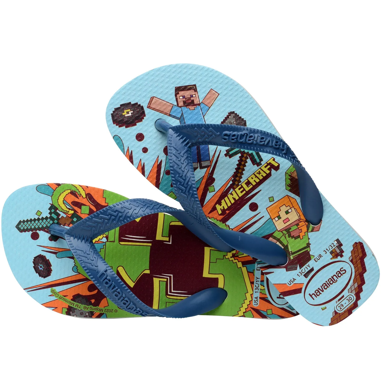 Havaianas Kids Minecraft Flip Flops