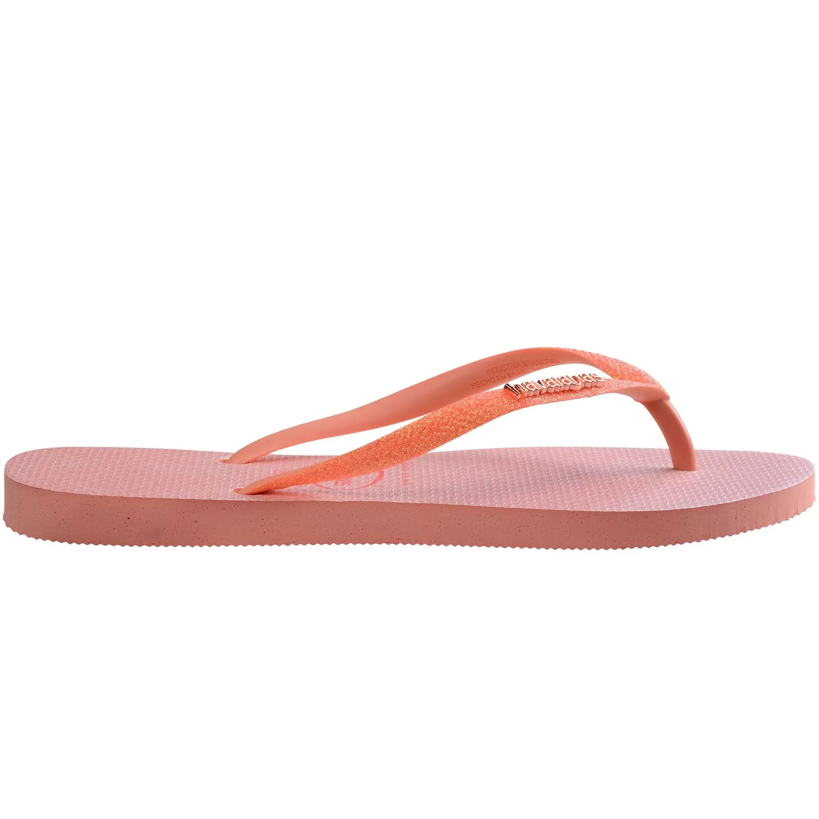 Havaianas Kids Square Glitter Neon Flip Flops