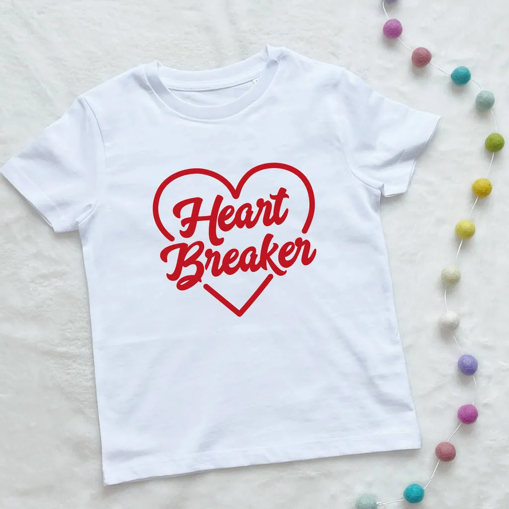 Heart Breaker Kids T Shirt