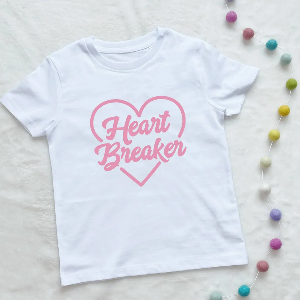 Heart Breaker Kids T Shirt