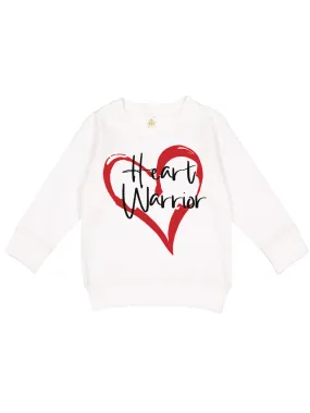 Heart Warrior Kids Sweatshirt - White