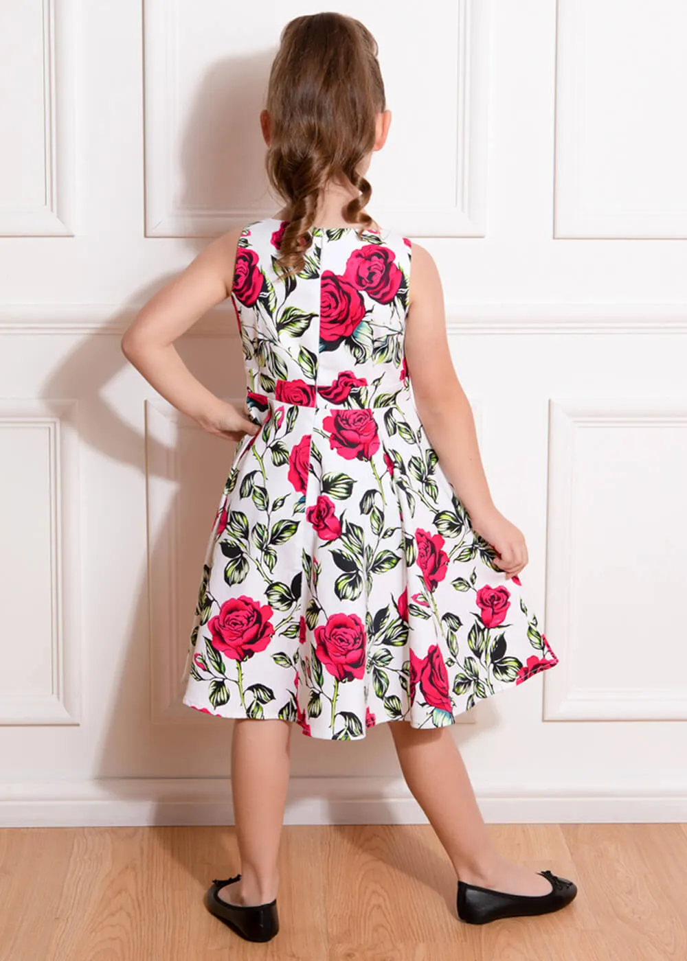 Hazel Floral Swing Dress for Kids