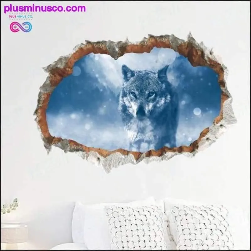 3D Broken Wall Hole Wall Decals for Home and Office