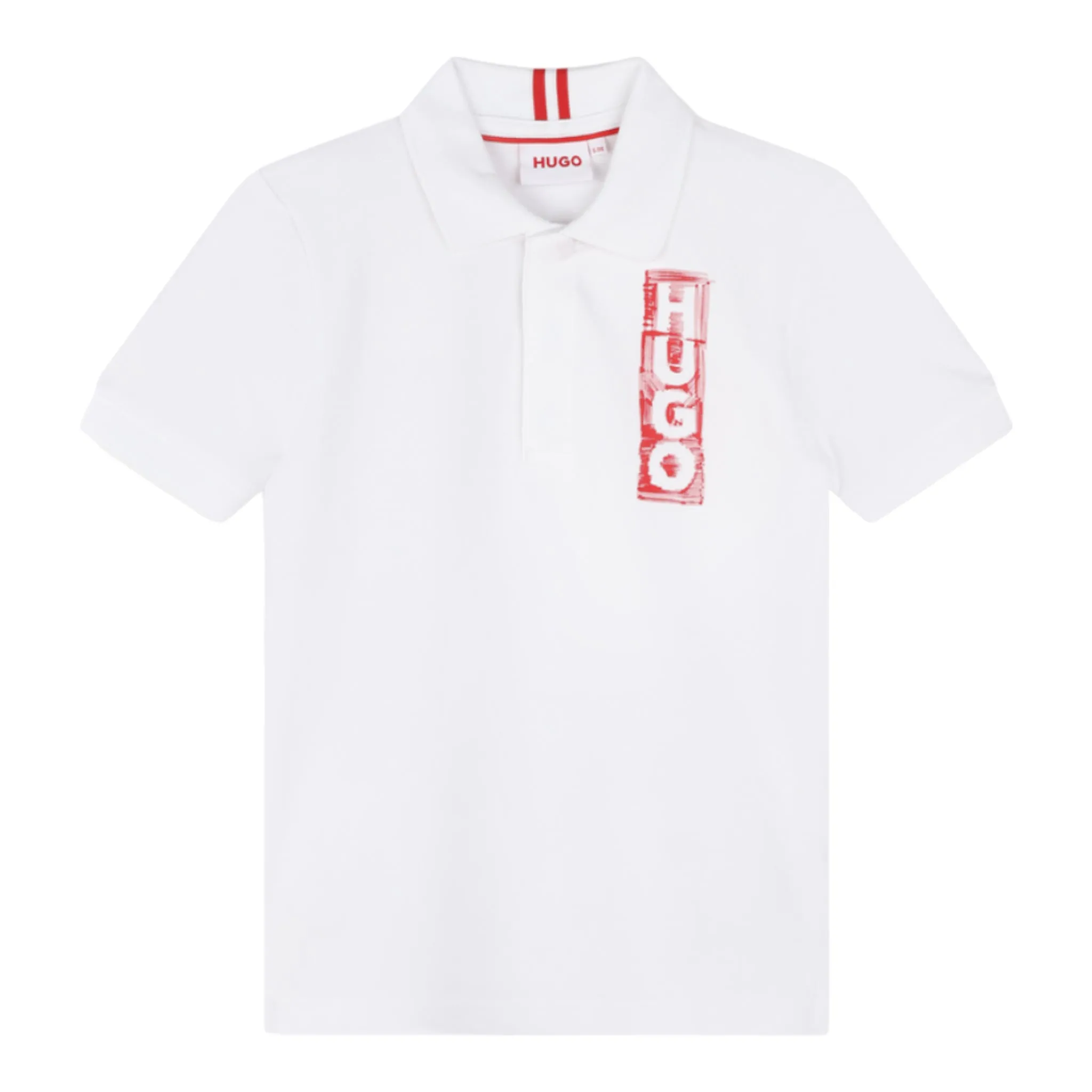 HUGO by Hugo Boss Kids Label Logo Polo Shirt