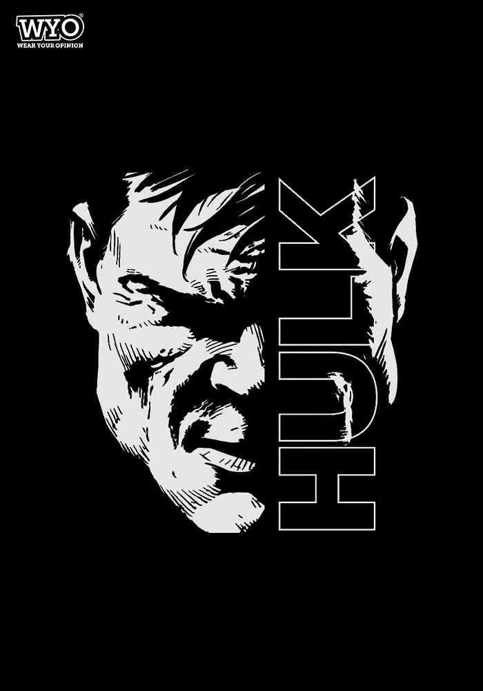 Hulk Face Glow In Dark Kids T-Shirts