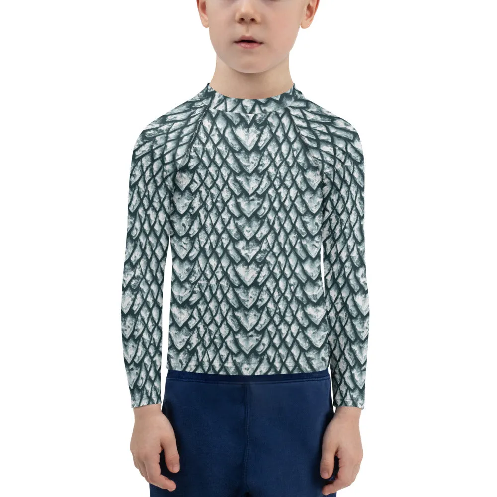 Ice Dragon Scale Kids' Rash Guard