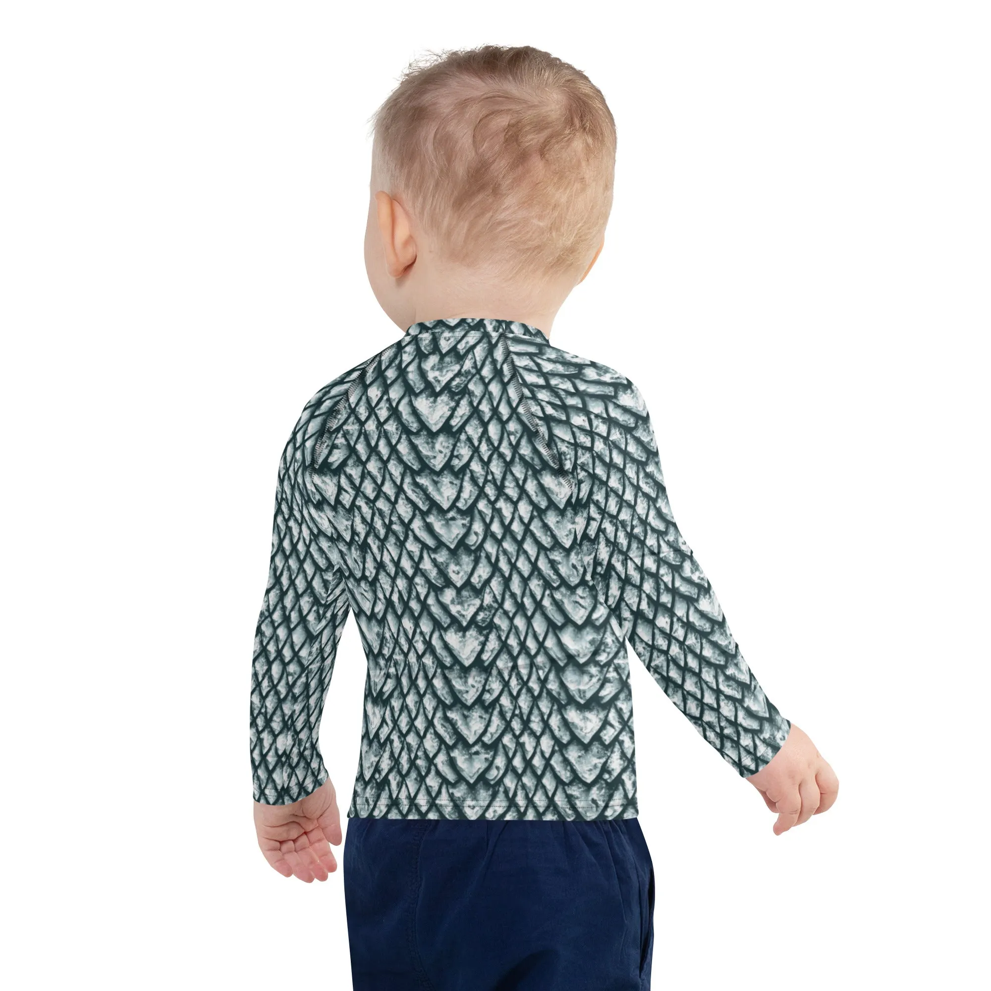 Ice Dragon Scale Kids' Rash Guard