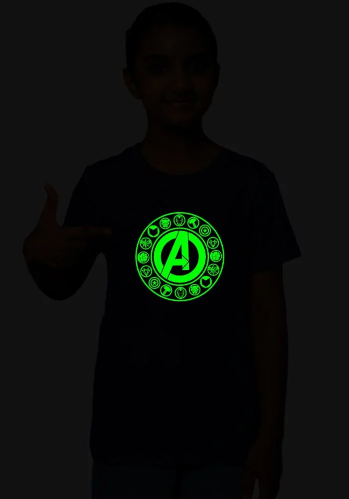 Icons Avengers GID Sr Kids T-Shirt