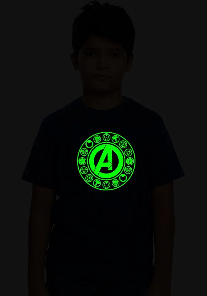 Icons Avengers GID Sr Kids T-Shirt