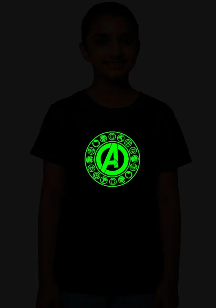 Icons Avengers GID Sr Kids T-Shirt