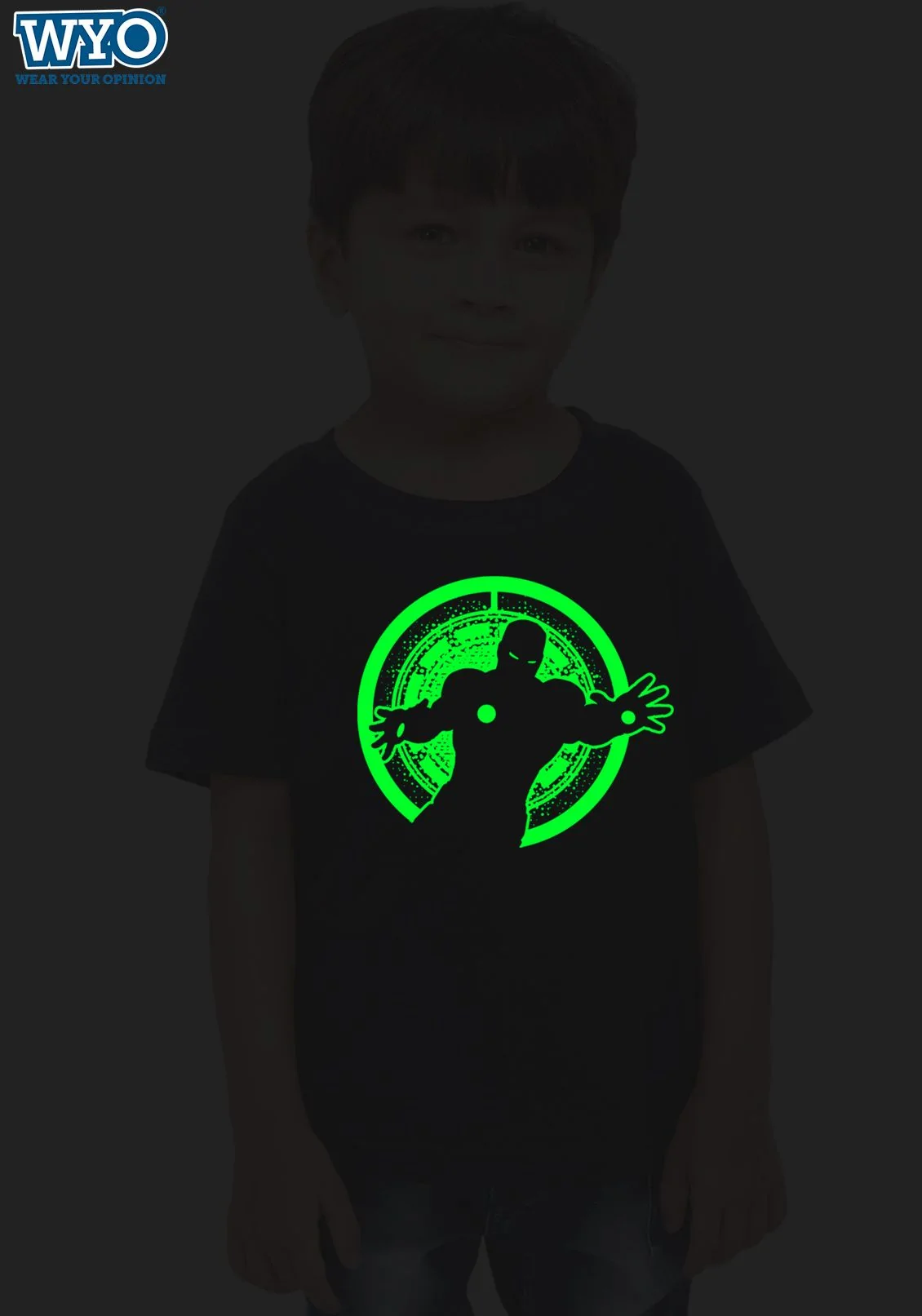 Iron First Glow In Dark Kids T-Shirts