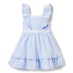 Janie and Jack Daisy Trim Ponte Dress (Toddler/Little Kids/Big Kids)