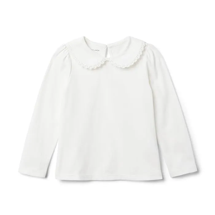 Janie and Jack Knit Collar Top (Toddler/Little Kids/Big Kids)