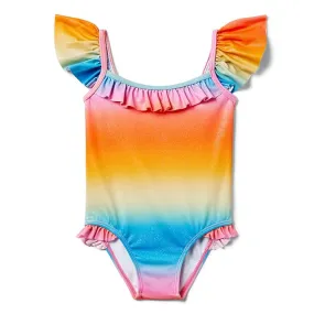 Janie and Jack Ombre Floral Onepiece Swim (Toddler/Little Kids/Big Kids)