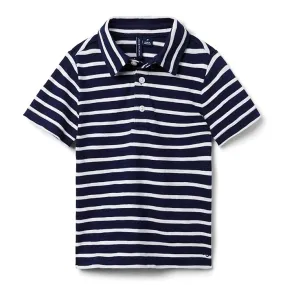 Janie and Jack Slub Striped Polo (Toddler/Little Kids/Big Kids)