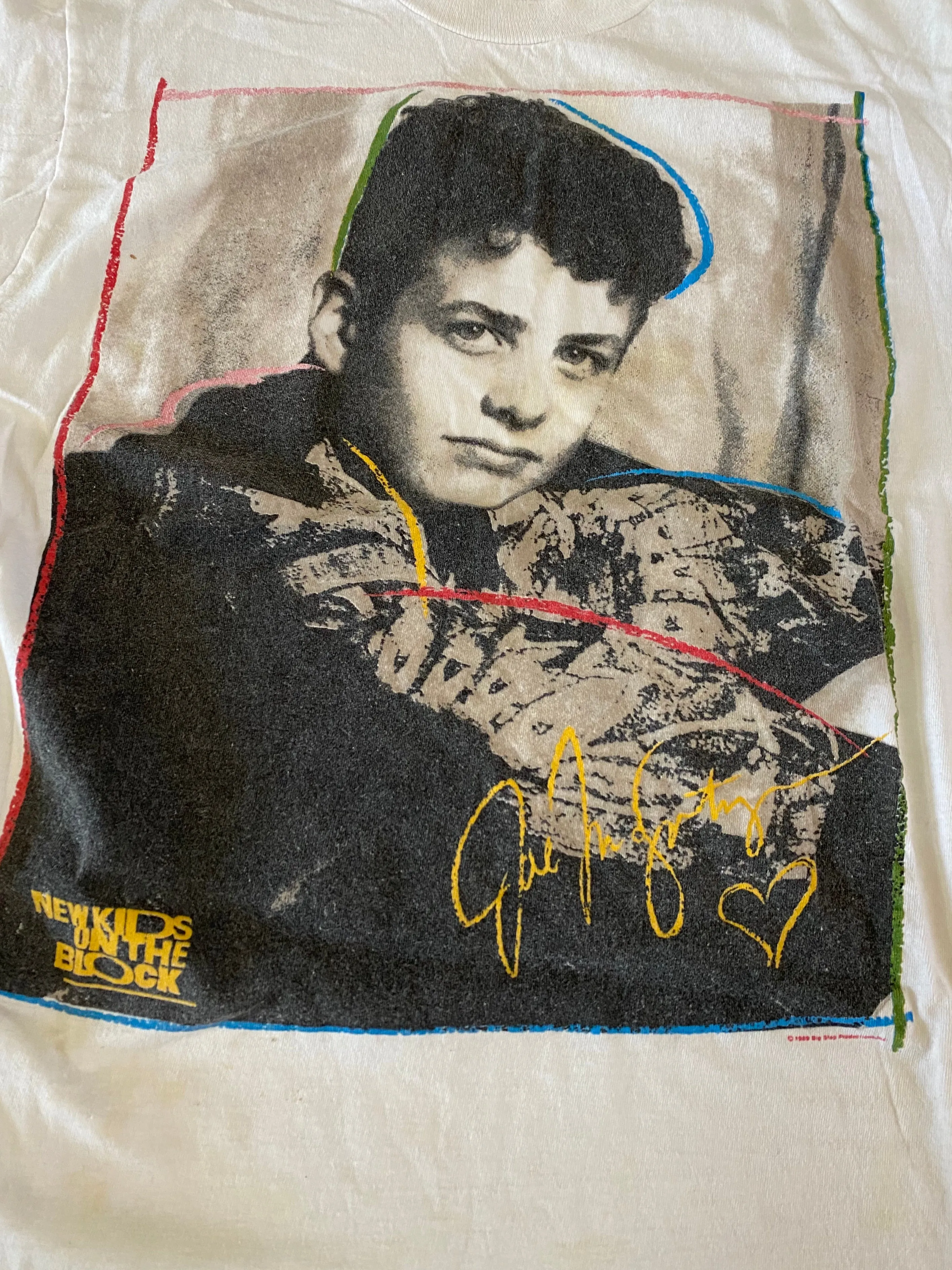 Joey McIntyre New Kids On The Block 1989 Vintage Distressed T-shirt