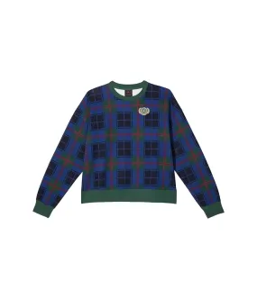 Jordan Kids Brooklyn Plaid Fleece Crew