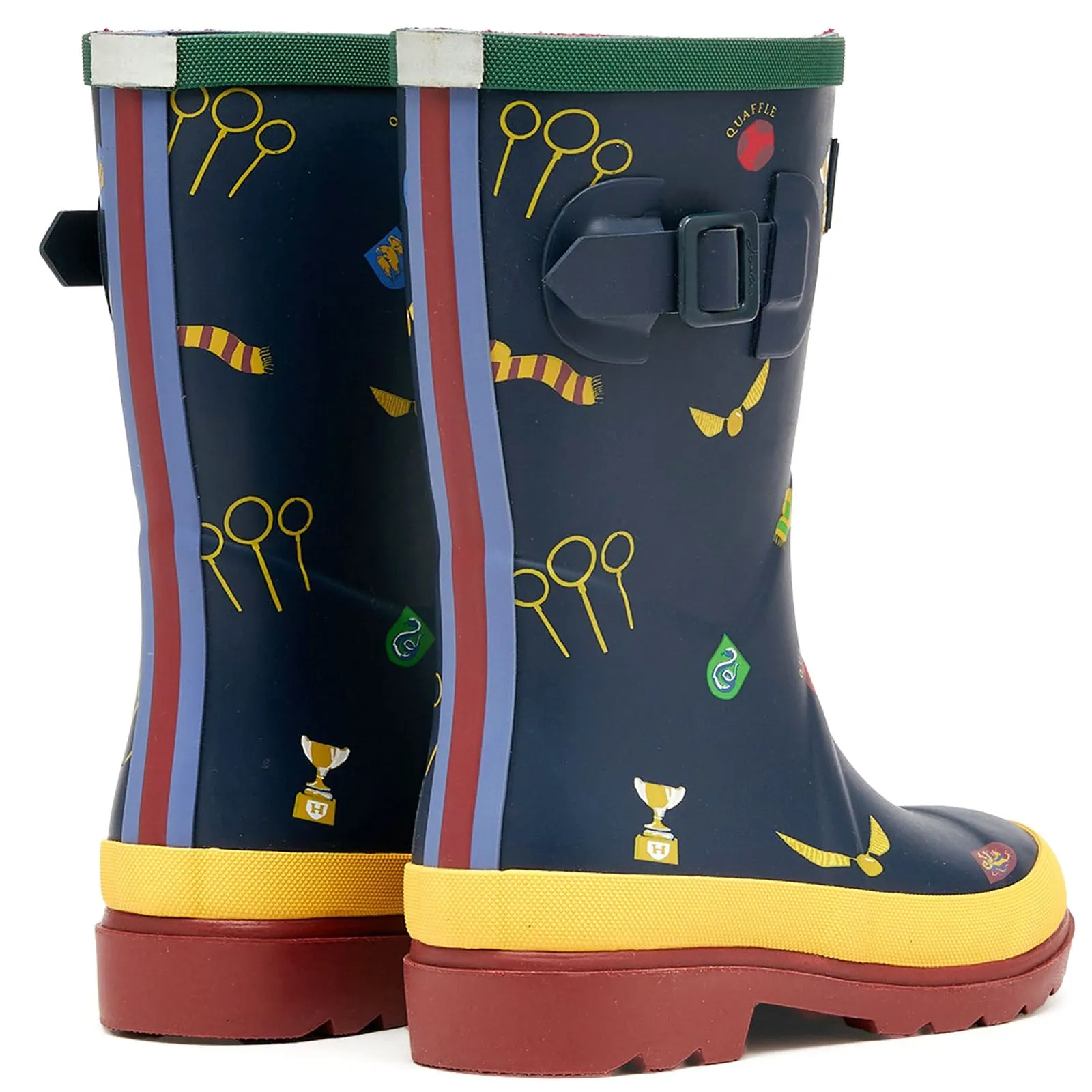 Joules Kids Spellbinding Wellies - Navy Quidditch