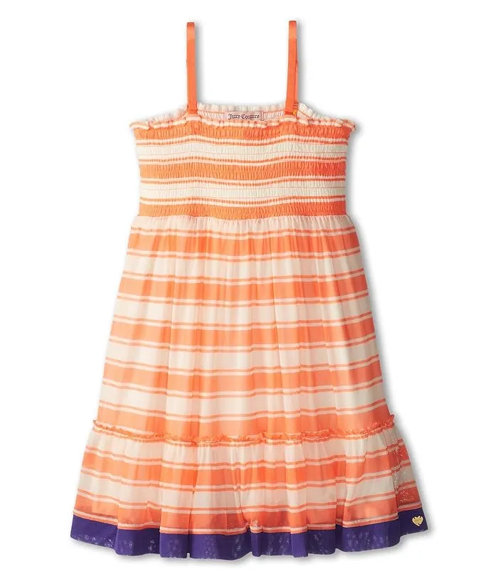 Juicy Couture Kids Cool Stripe Mesh Dress Little Kids Big Kids