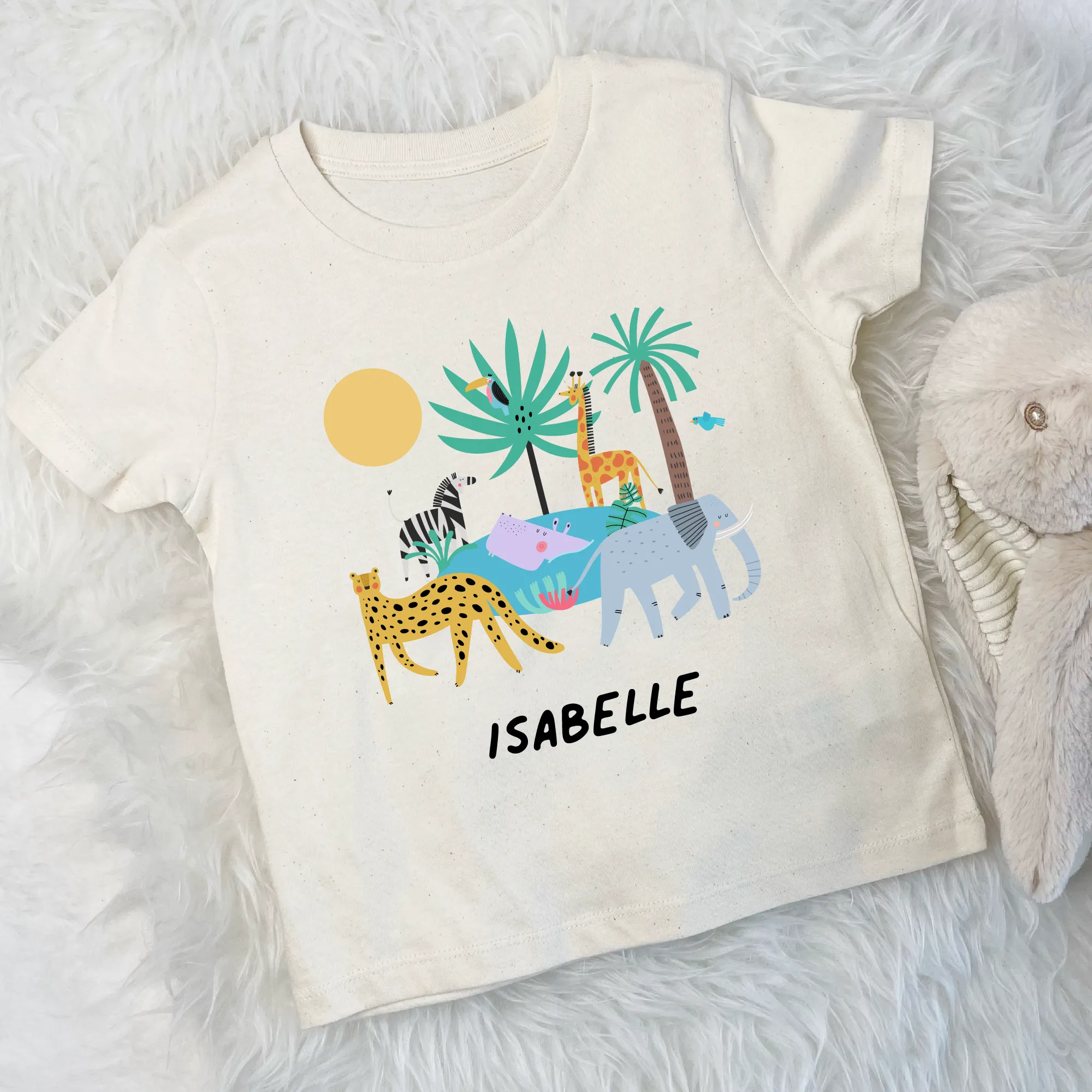 Jungle Animals Personalised Kids T Shirt