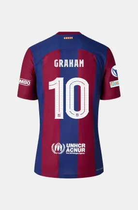 Junior UWCL FC Barcelona Home Shirt 23/24 - GRAHAM