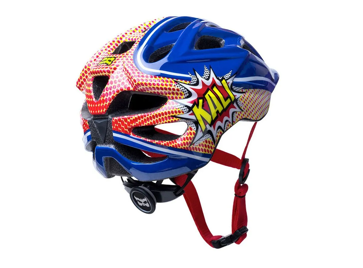 Kali Protectives Chakra MTB Helmet - Kids - Power Blue-Red